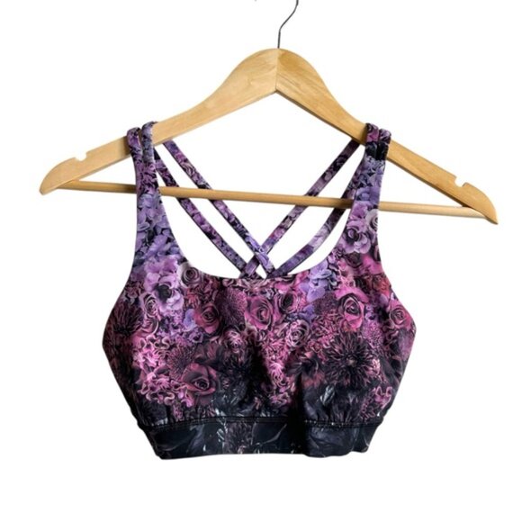 Lululemon Energy Bra *Nulux In Bloom Energy Bra Size 8 Multi - Picture 2 of 8